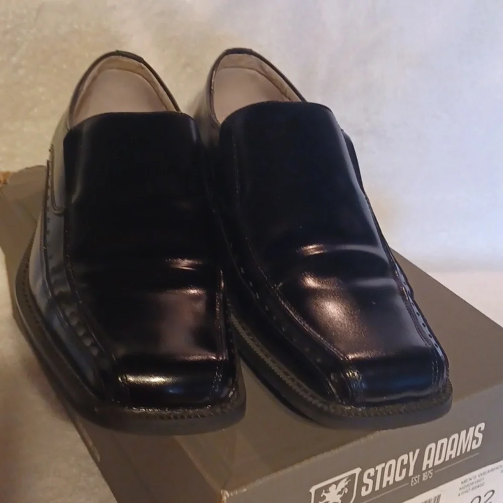 Stacy Adams men's shoes black leather size 8